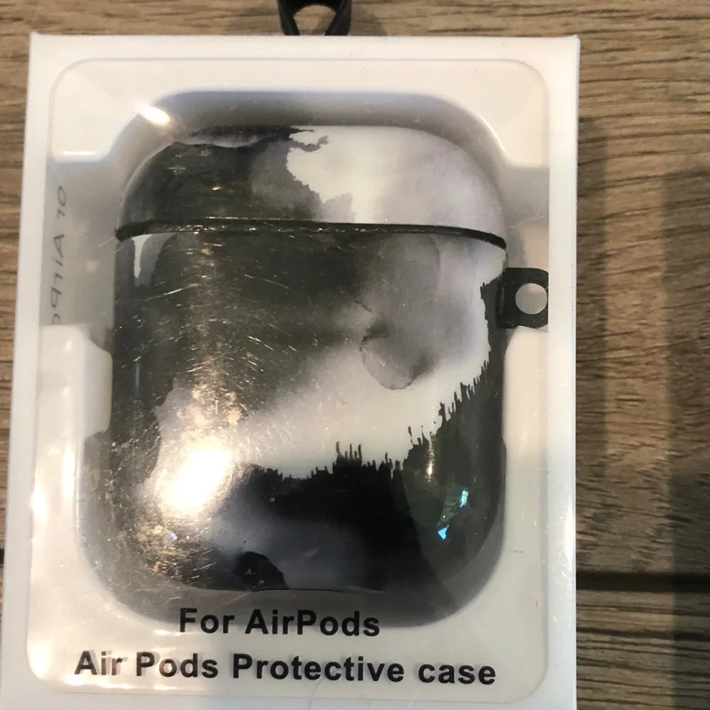 Stylish AirPods Protective Case with carabiner
